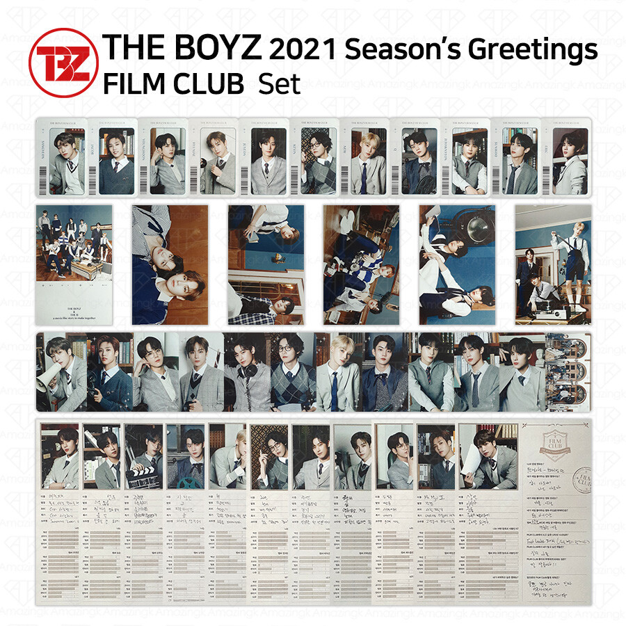 【新品未開封まとめ売り】THE BOYZ 2021 シーグリ FILM CLUB THE BOYZ 2021 Season's Greetings Film Club Photocard