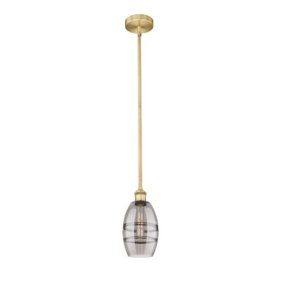 Innovations 616-1S Vaz 1Lt 6'' Stem Mini Pendant, Brass/SM - 616-1S-BB-G557-6SM