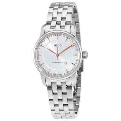 Женские часы Mido Baroncelli II с автоматическим серебряным циферблатом M76004101