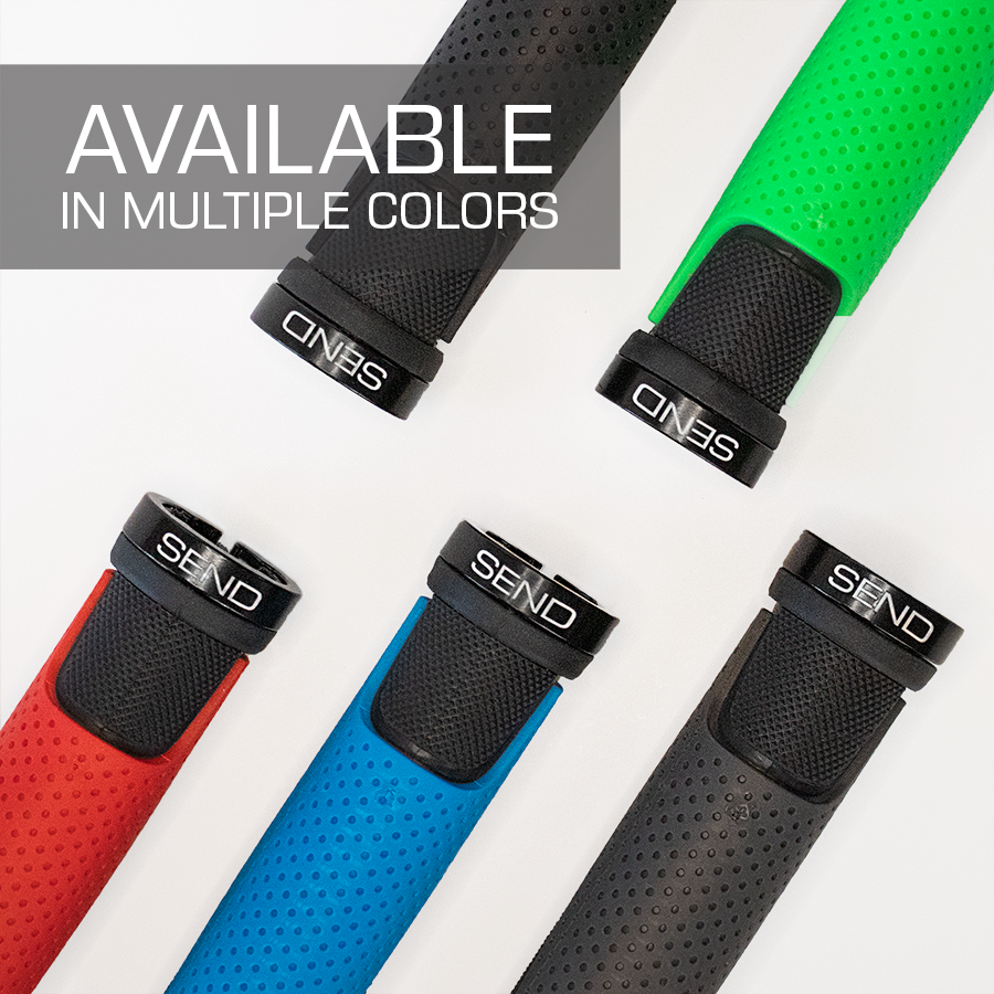 SEND Overdrive Bike Grips Lock On : MTB, BMX, Road, Electric, and Beach Cruisers