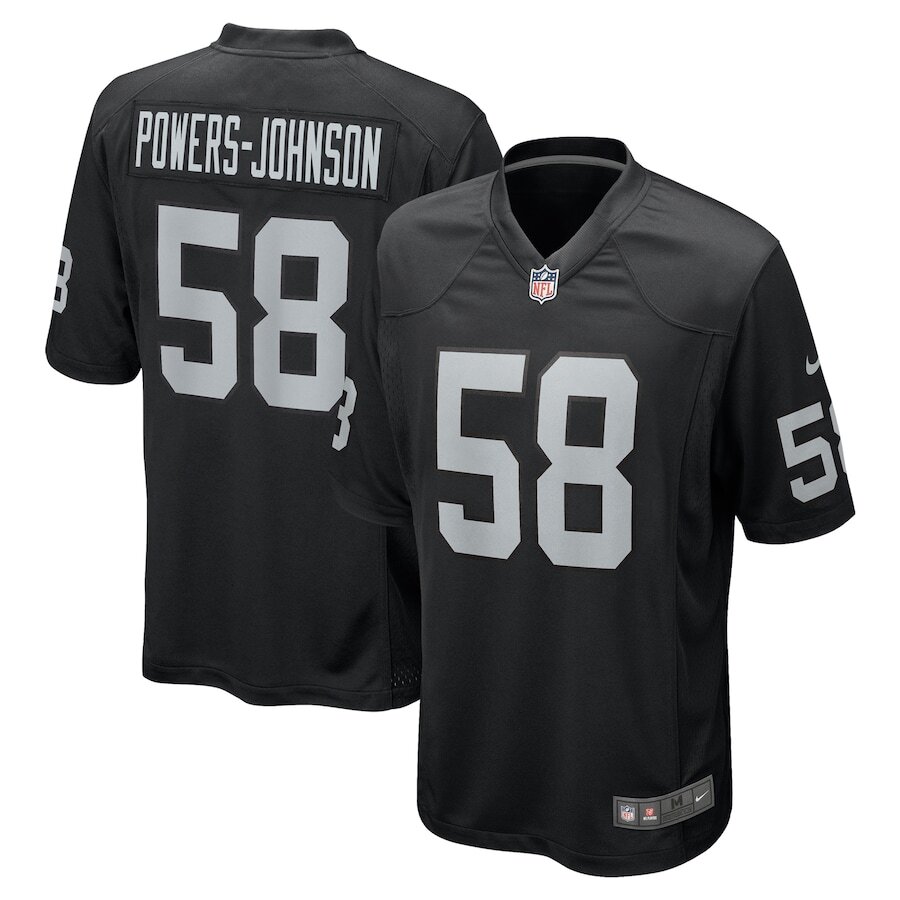 NFL レイダース ジョシュ ジェイコブス ウェア Las Vegas Raiders Jackson Powers-Johnson #58 Nike Black 2025