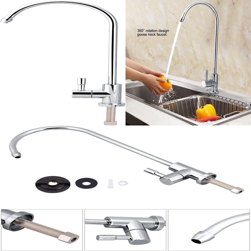 Water Filter Faucet Kitchen Bar Sink Drinking Water Faucet Fits Most RO Units