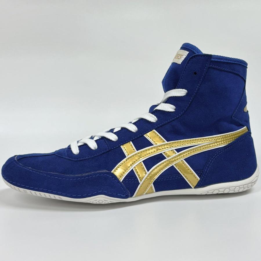 Pre-owned Asics Wrestling Shoes Ex-eo / Blue/gold/shoelace White Twr900 Successor Japan