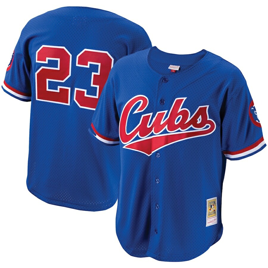 Chicago Cubs Ryne Sandberg Mitchell & Ness Blue 1996