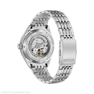 Pre-owned Citizen Nh9110-90l Mechanical Classic Open Heart Made In Japan