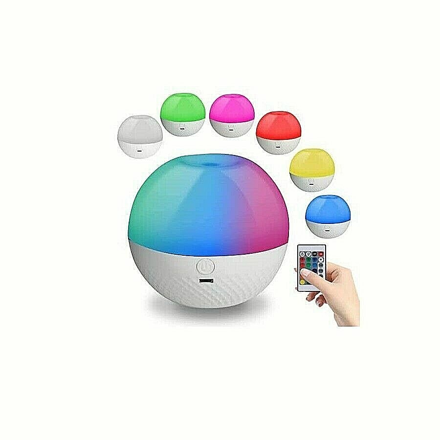 Lampada Lucetta Luce Notturna Led RGB Touch Ricaricabile Telecomando CY-PG01 uni