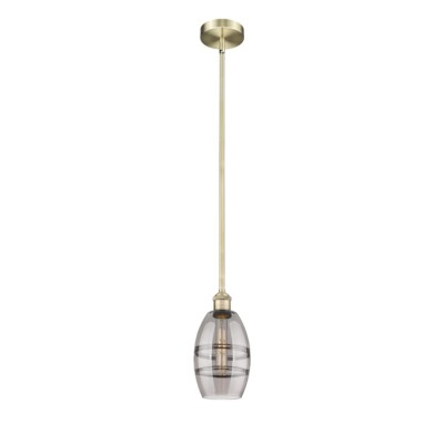 Innovations 616-1S Vaz 1Lt 6'' Stem Mini Pendant, AB/SM - 616-1S-AB-G557-6SM