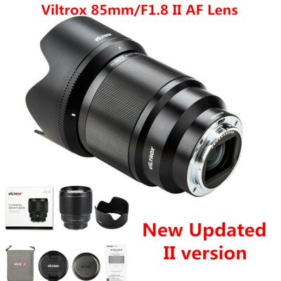 Viltrox 85mm F1.8 II AF Large Aperture STM Lens for Sony E-Mount A9 A7R2 A6400
