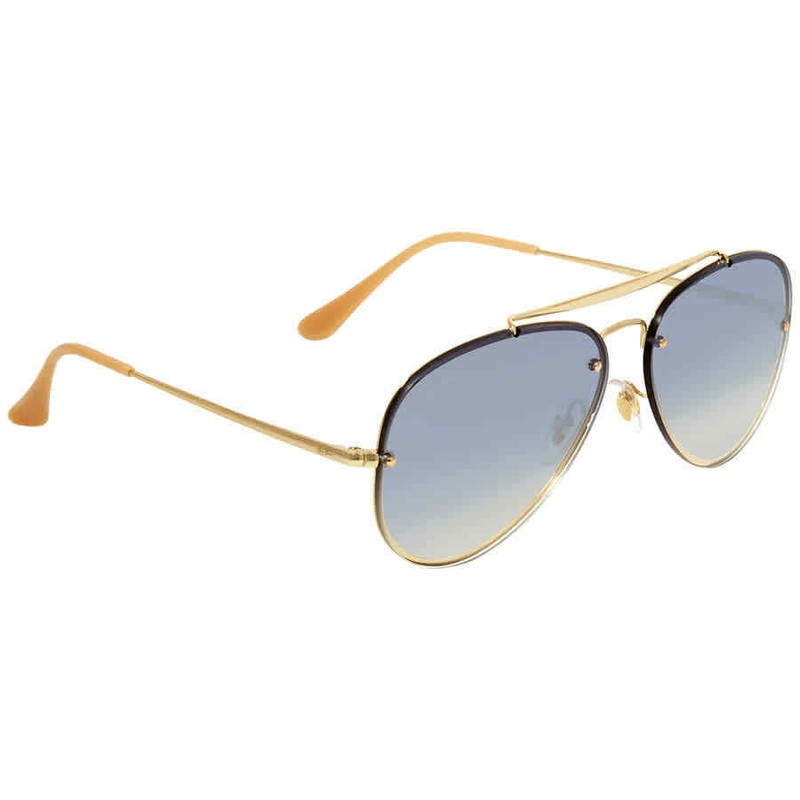 Ray Ban Light Blue Gradient Aviator Sunglasses RB3584N 001/19 58 ...