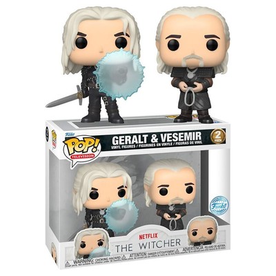 Funko POP The Witcher 2019 Geralt & Vesemir 2 Pack Vinyl Figure Special Edition