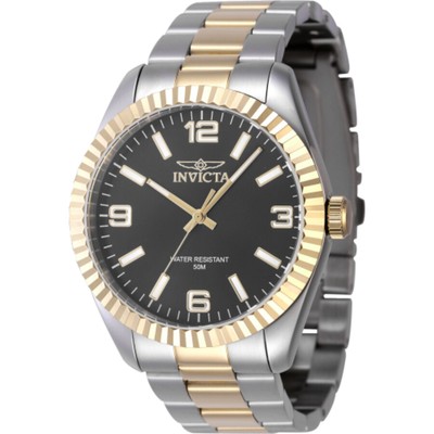 Мужские часы Invicta Specialty с черным кварцевым циферблатом 47453