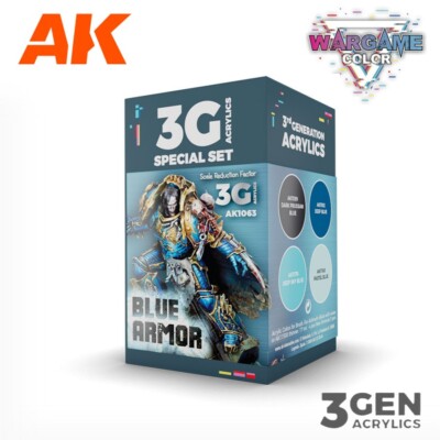 AK Interactive: Blue Armor - Wargame Color Set - AK1063