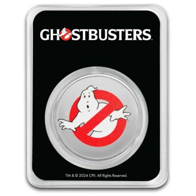2024 Niue 1 oz Ag $2 Ghostbusters 40th Anniversary