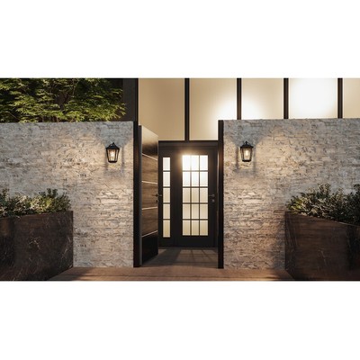 Quoizel Darius 1 Light 7'' Outdoor Lantern, Earth Black - DRS8407EK