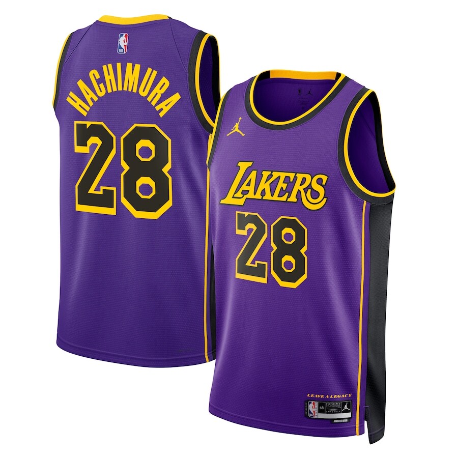 Los Angeles Lakers Rui Hachimura #28 Jordan Brand NBA