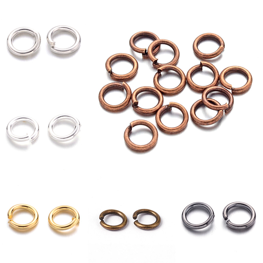 500pcs 304 Stainless Steel Oval Jump Rings Open Jump Rings Connector Link For Je