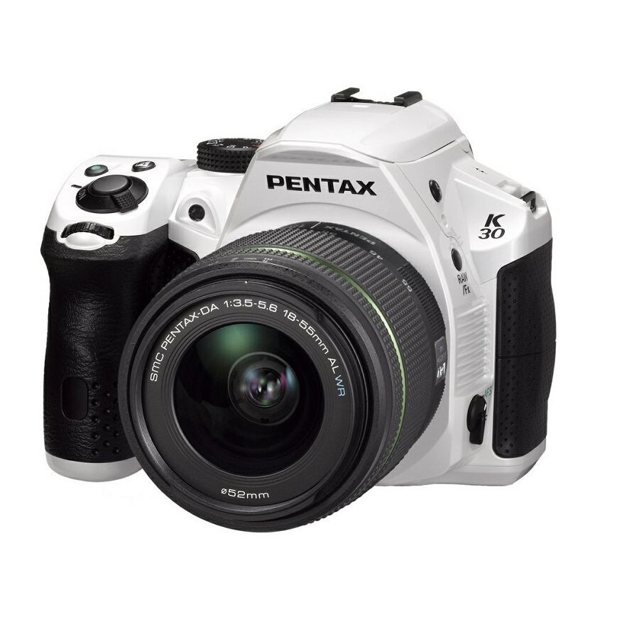 PENTAX K-30 ホワイト　標準ズームレンズDAL18-55mmAL付 Pentax K-30 White DSLR digital with 18-55mm WR Kit Brand New