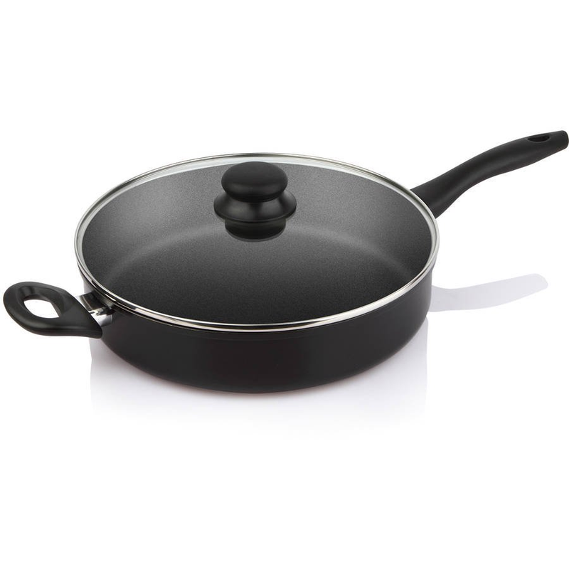 With Lid 4 Quart Multi-use Reinforced Non-stick Aluminum