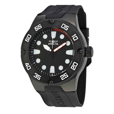 Мужские часы Invicta Pro Diver с черным циферблатом 18026