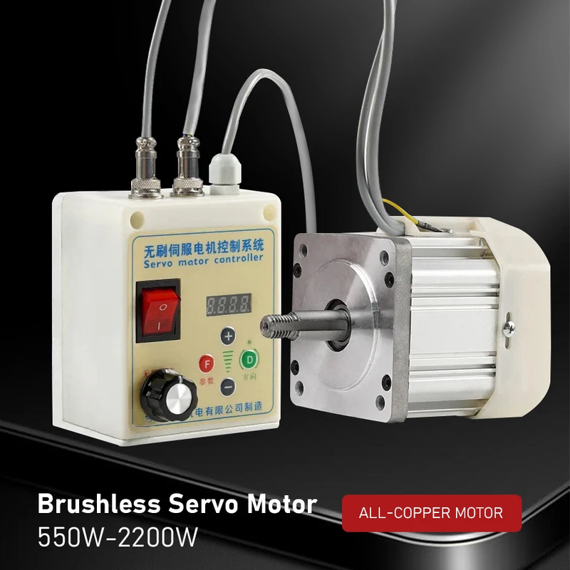 Permanent Magnet Servo Electric Control Kit Reducer Switching Brushless Motor fo