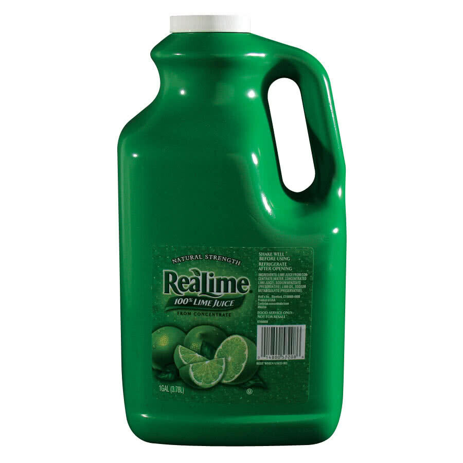 ReaLime 100% Lime Juice 1 Gallon Bottle - 2 Pack