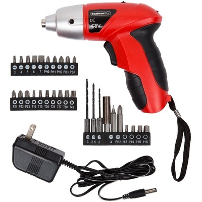 Cordless Screwdriver ' 25-Piece Electric Screw Driver Set with LED Work Light