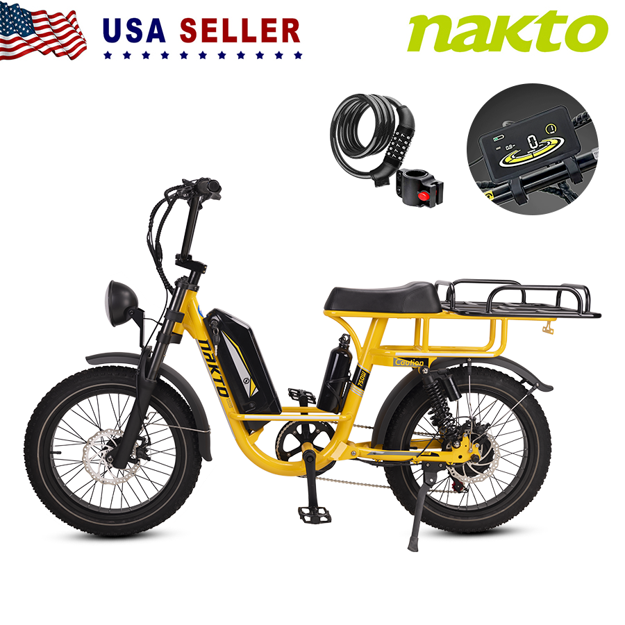 Electric Bike for Adults 750W Motor, 20'' Fat Tire 48V 20AH Removable Battery