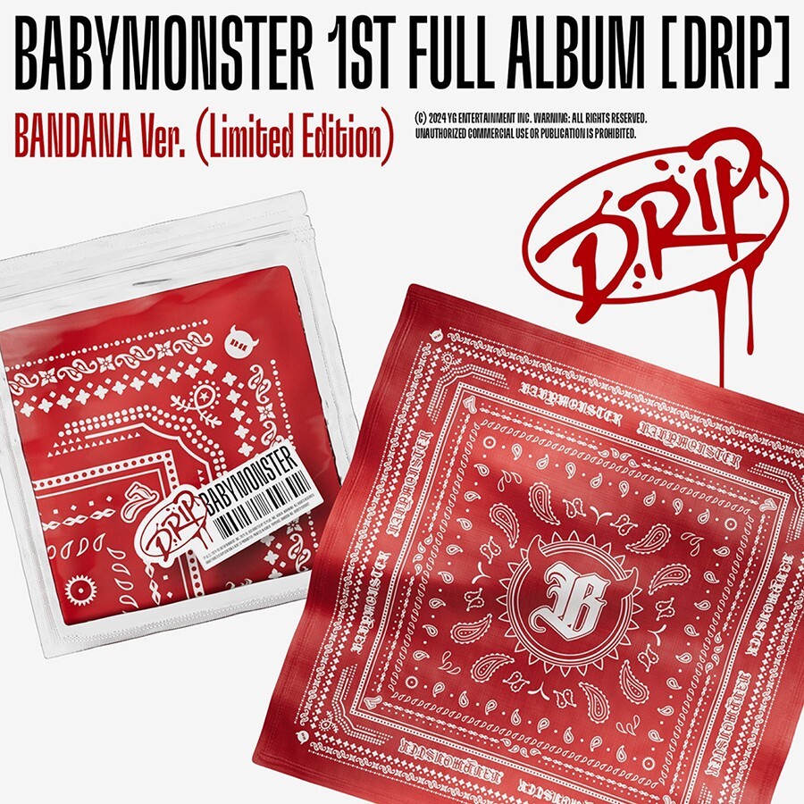 BABYMONSTER DRIP 全員 サイン オンライン POB] BABYMONSTER - DRIP / 1st FULL ALBUM (BINDER ver. / ZIP