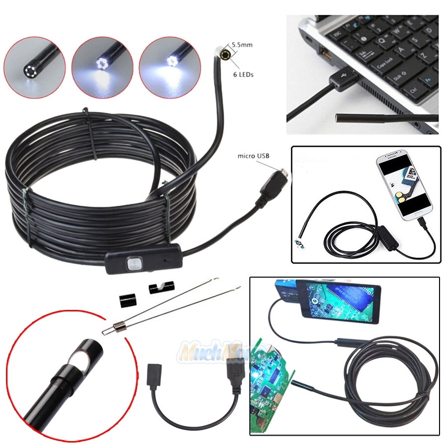 Usb эндоскоп приложение. Оружейный эндоскоп бороскоп. камера-эндоскоп 5,5 мм, 6 светодиодов. эндоскоп 6.2 мм и 5.5 мм. usb камера эндоскоп.