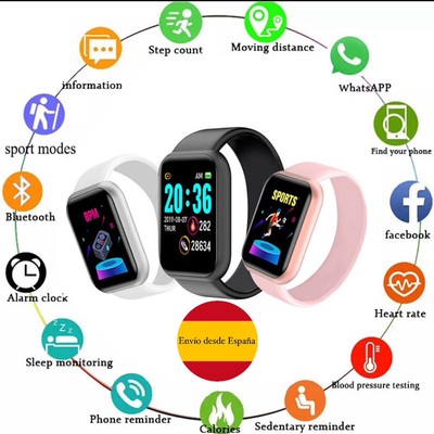 Smartwatch Reloj Inteligente Deporte, Smart Bracelet.