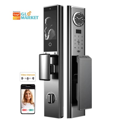 Smart Door Lock 3d Face Recognition Fingerprint Automatic Biometric Card Wifi