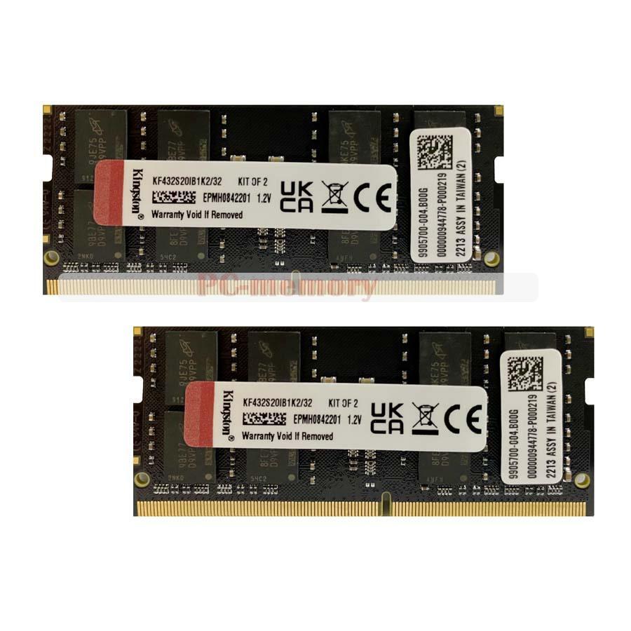 SO-DIMM DDR4 32GB ×2 DDR4 SO-DIMM 32 GB Memory Kit KF432S20IB1K2/32 (2x 16GB
