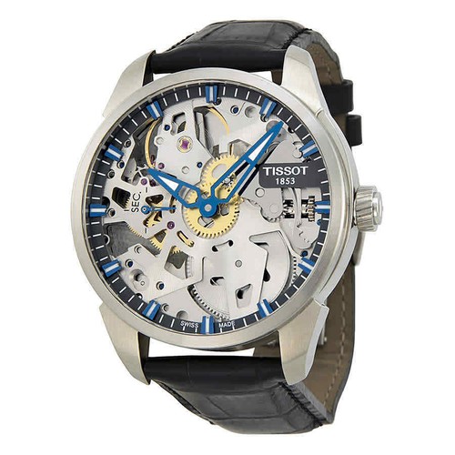 Pre-owned Tissot T-complication Squelette Skeleton Dial Men's Watch (t070.405.16.411.00)