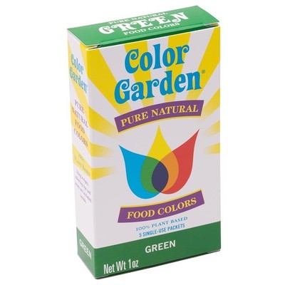 Натуральный пищевой краситель Color Garden Green, 5 (6 г) пакетов, коробка