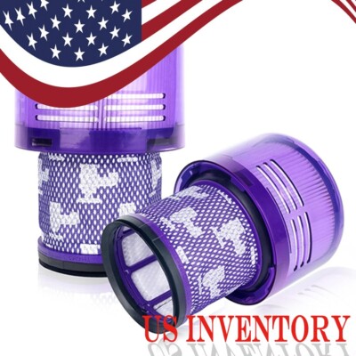 2 replacement filters for the Dyson V12 Detect Slim cordless vacuum cleaner