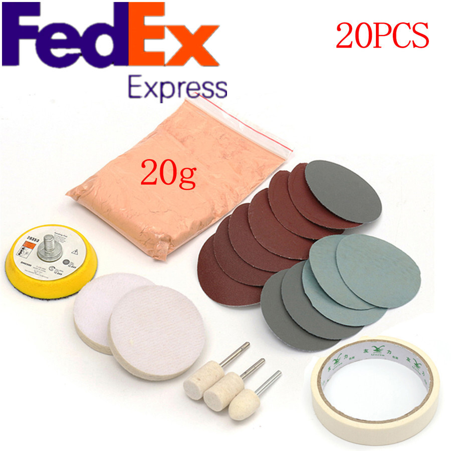 Car Windshield Glass Scratch Remover Cerium Oxide Powder Glass Polishing Kit US