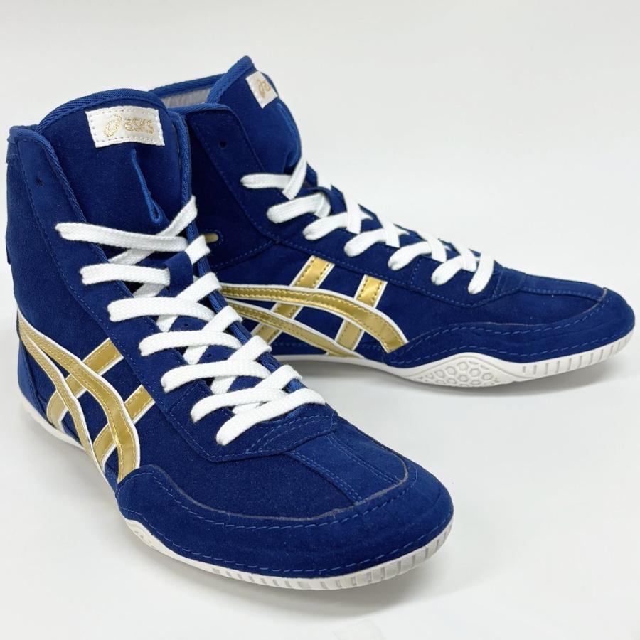Pre-owned Asics Wrestling Shoes Ex-eo / Blue/gold/shoelace White Twr900 Successor Japan