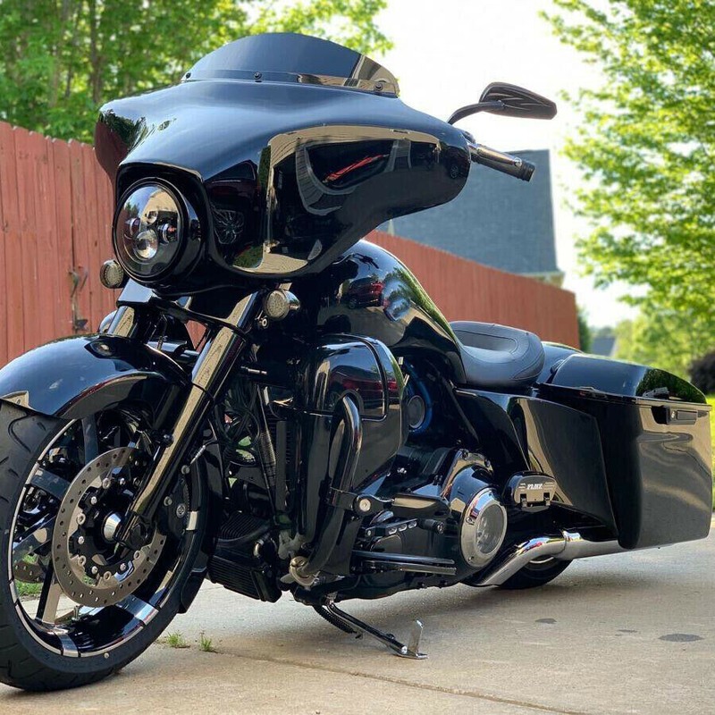 For Harley Davidson Street Glide Special Black Motorcycle Rearview