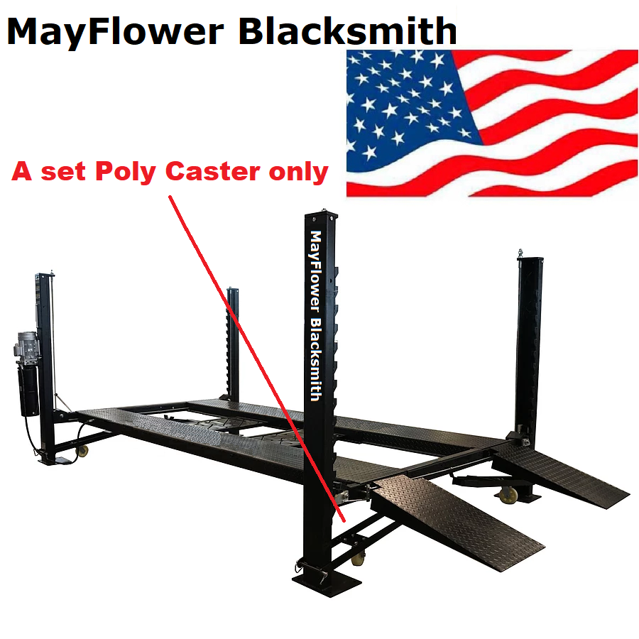 Mayflower Blacksmith Four Post Lift Car Lift Poly Caster Only New for