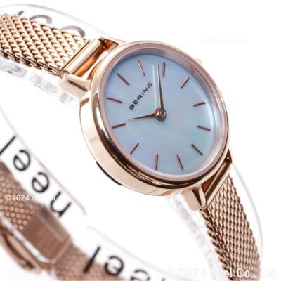 Pre-owned Bering Classic Mini 11022-360 Women's Gold Watch Japan