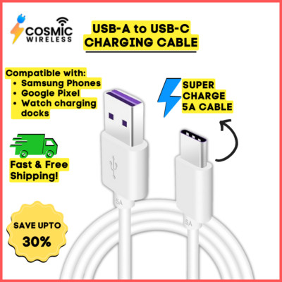 Heavy Duty USB C Type-C Fast Charging Data Sync Charger Cable for Samsung Galaxy