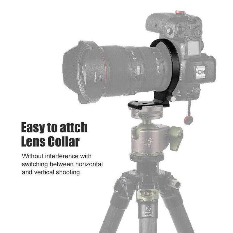 Sunwayfoto LS-75 Rotatable Collar Mount Plate for DLSR,Sony Mirrorless Cameras