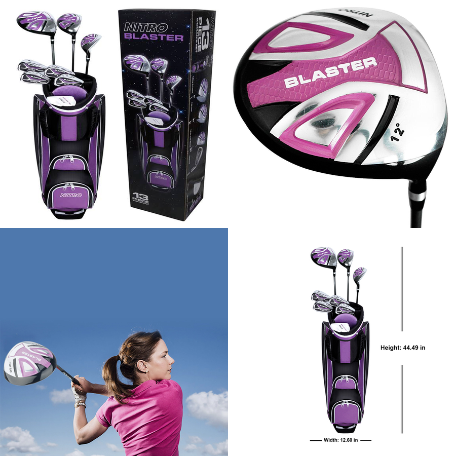 Women's Golf Club Complete Set 13-Piece Right Handed Beginners Ladies Golf Set