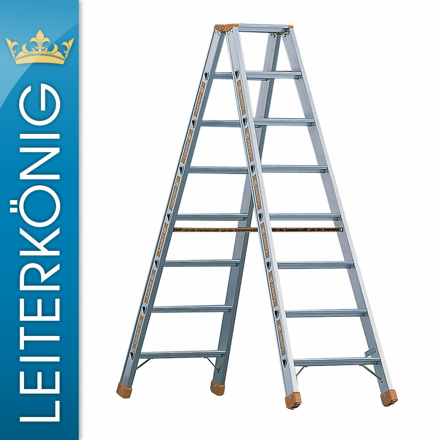 Schwerlastleiter bis 250 kg!!! Stehleiter Stufenleiter Layher Topic 1043 
