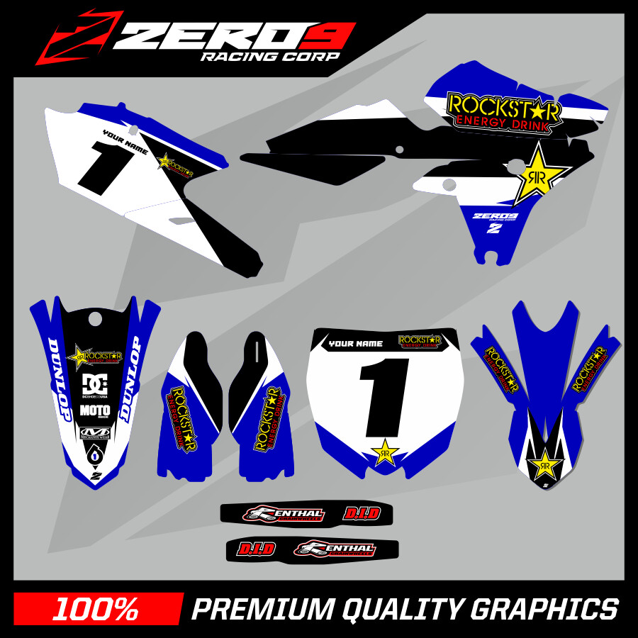 Custom MX Graphics Kit: YAMAHA YZ YZF WR WRF 125 - 450 - ROCKSTAR