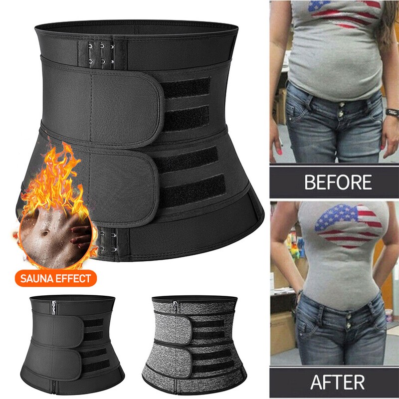 Fajas Waist Trainer Cincher Trimmer Sauna Sweat Gridle HOT Belt Body Shaper Slim