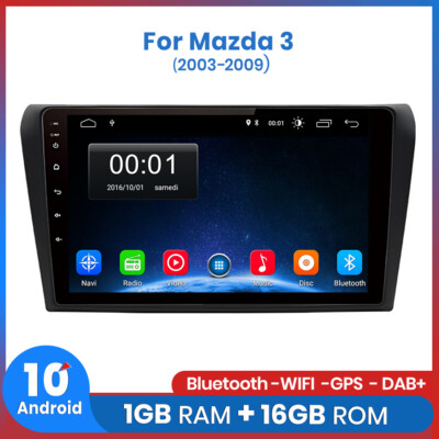 9'' Android Car Radio GPS Sat Nav For Mazda 3 2003 2004 2005 2006 2007 2008 2009