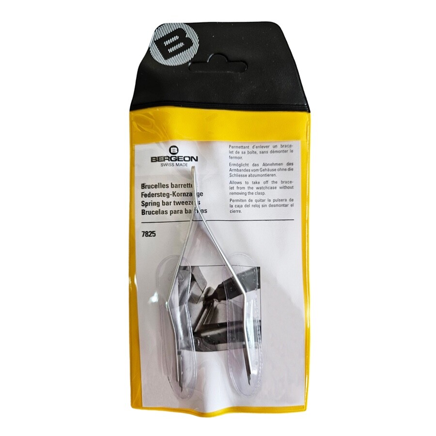 Bergeon 7825 Spring Bar Tweezer for watch bracelet 1.00 mm