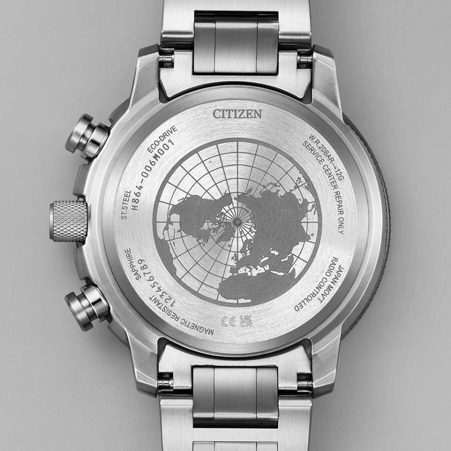 Pre-owned Citizen Promaster By3006-53e Sky Series Geo Trekker Eco Drive Men's Watch