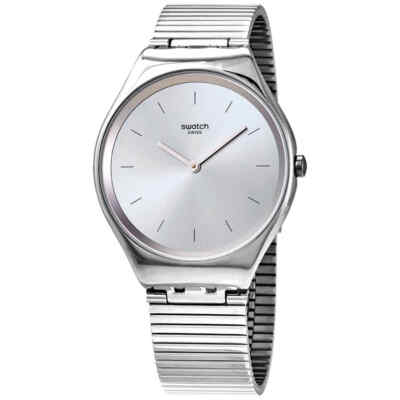 Мужские часы Swatch Skinpole с кварцевым серым циферблатом SYXS103GG